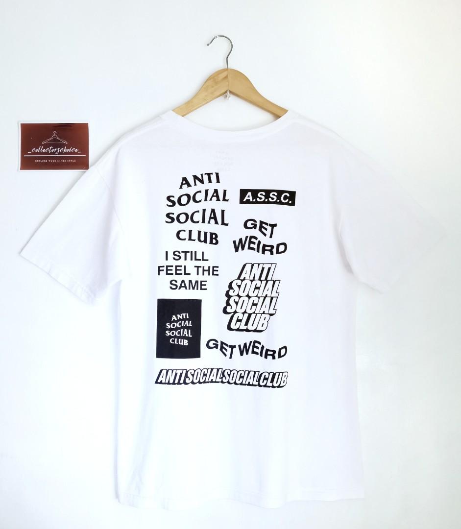 Anti Social Social Club Bukake White Logo Tee (Category: Luxury Apparel) located in Makati City. Submitted by _collectorschoice_ (Listing ID 1092339723, Image 3). Description: Anti Social Social Club Bukake White Logo Tee *Made in USA *Round neck *100% cotton *Excellent condition *Size: Medium *Width: 20.5 inches *Length: 25.5 inches *Unisex *MOP: BPI or Unionbank *Plus shipping fee *Courier: JRS only (home pick up MWF) *No rush shipping *Lalamov