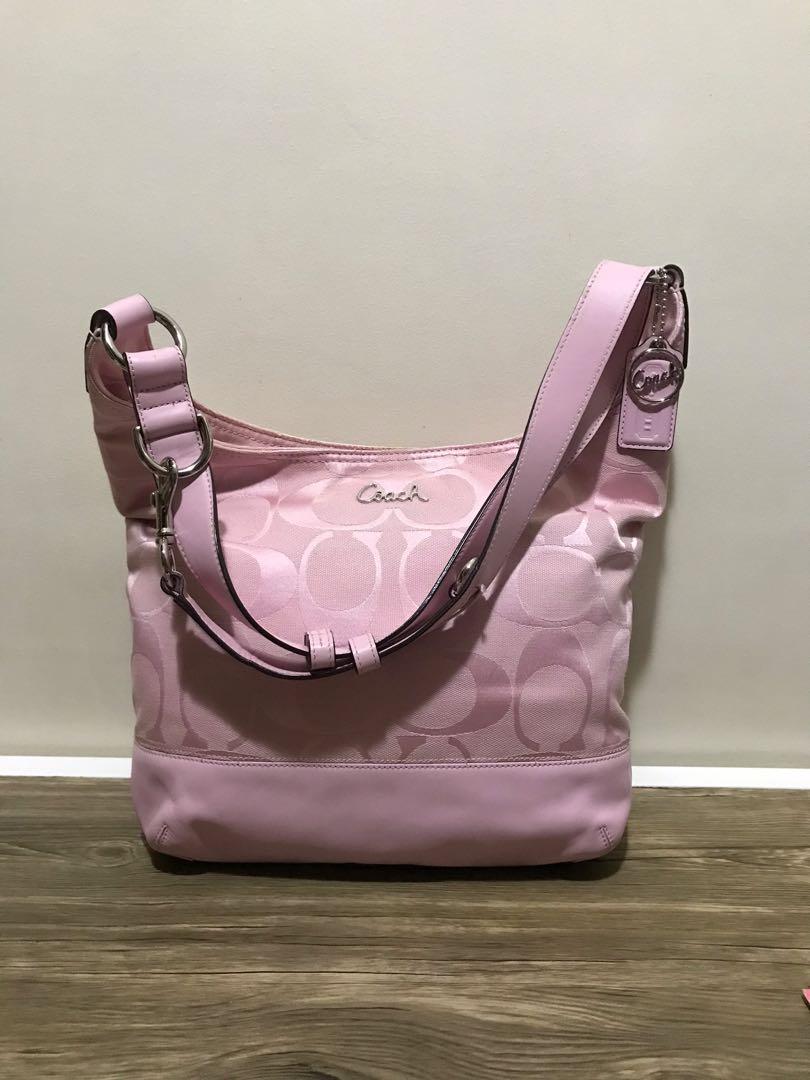 Coach baby pink bag online