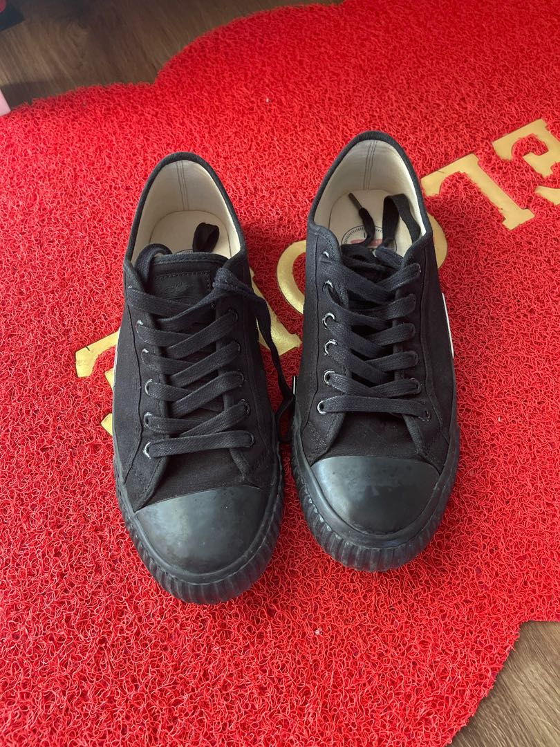 Bata black canvas shoes store