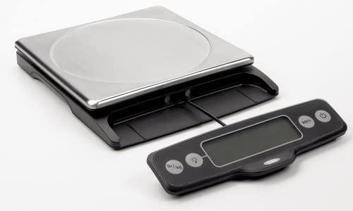 OXO Good Grips Stainless Steel Food Scale with Pull-Out Display 11-Pound