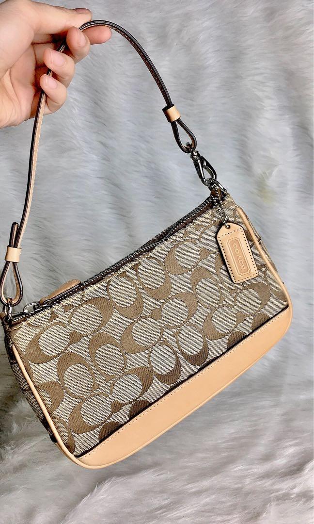 coach monogram baguette bag