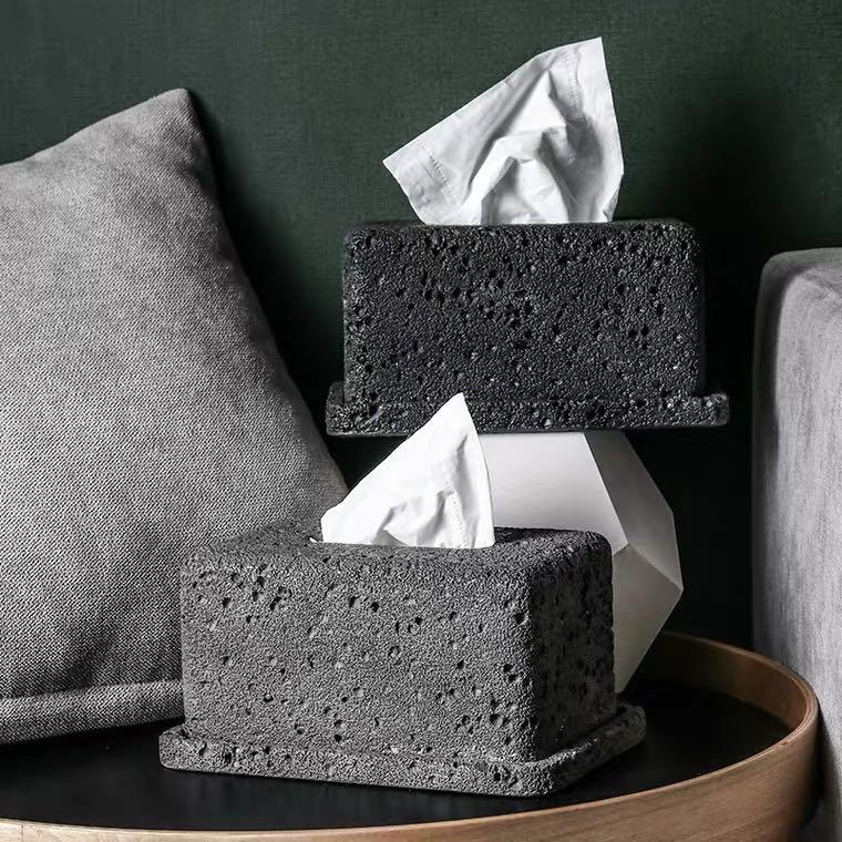 Concrete outlet tissue box