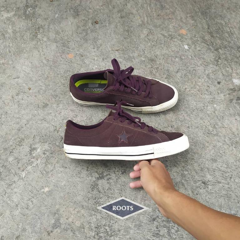 Converse one star best sale black cherry