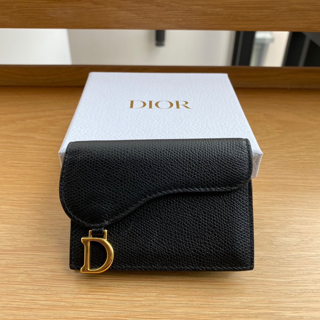 Dior saddle flap card holder, Women's Fashion, Bags & Wallets, Wallets ...