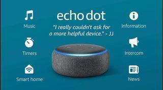 Echo Dot (3rd Gen) - Smart speaker with Alexa (Heather Gray & Sandstone)