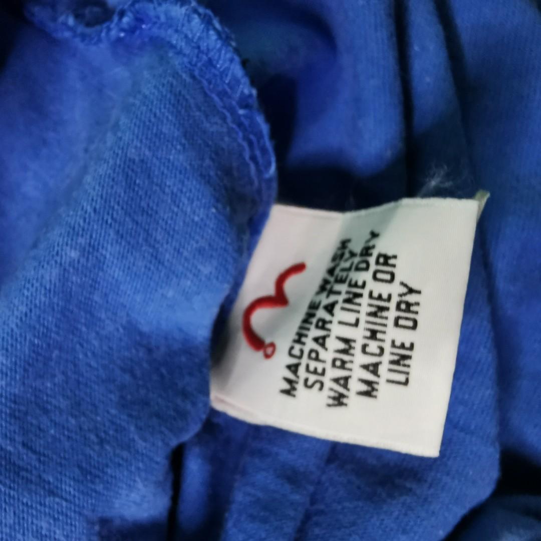 Evisu with washtags and necktag (Category: Coats, Jackets and Outerwear) located in Cavite. Submitted by aikatot (Listing ID 1092356530, Image 2). Description: Issue:Small pinhole as seen on the pic. Size:Large on tag Follow thriftys for more items..