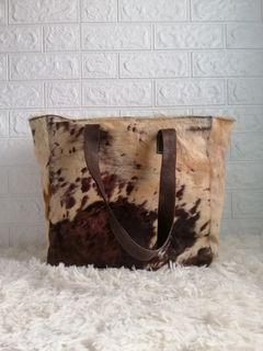 Authentic Exotic Leather Genuine Cowhide Pony Tote Shoulder Bag