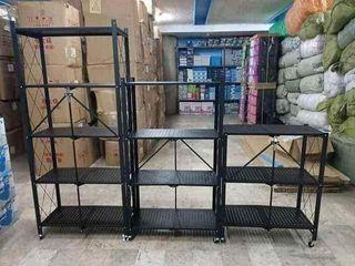 FOLDABLE AND MOVABLE STORAGE RACK