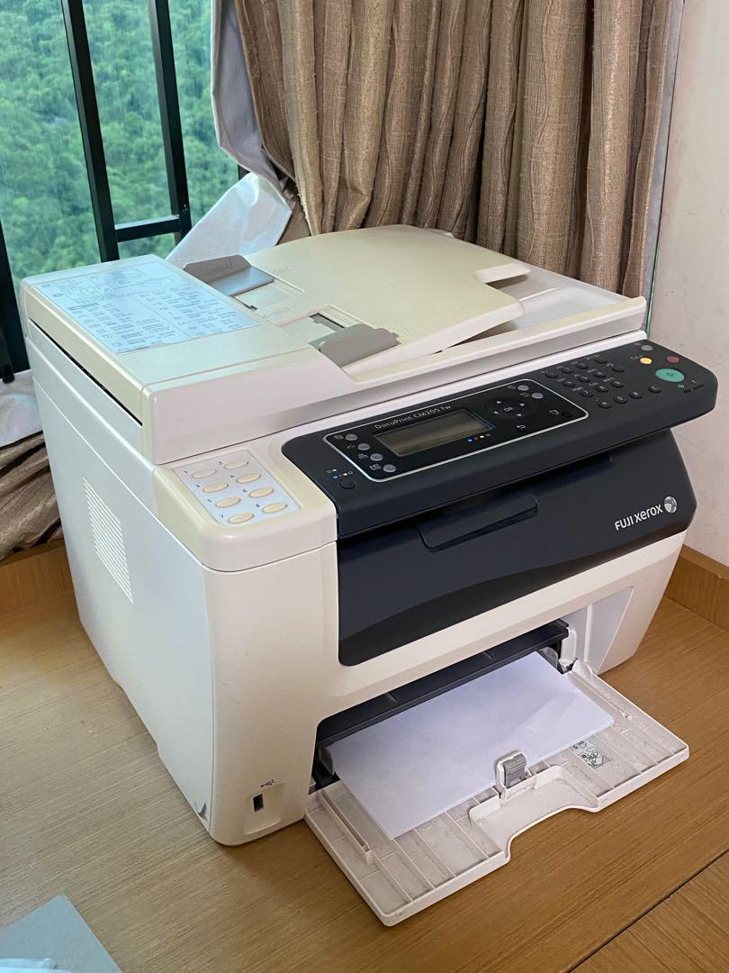 fuji xerox docuprint cm205fw 彩色鐳射無線打印機 電子產品 其他 carousell