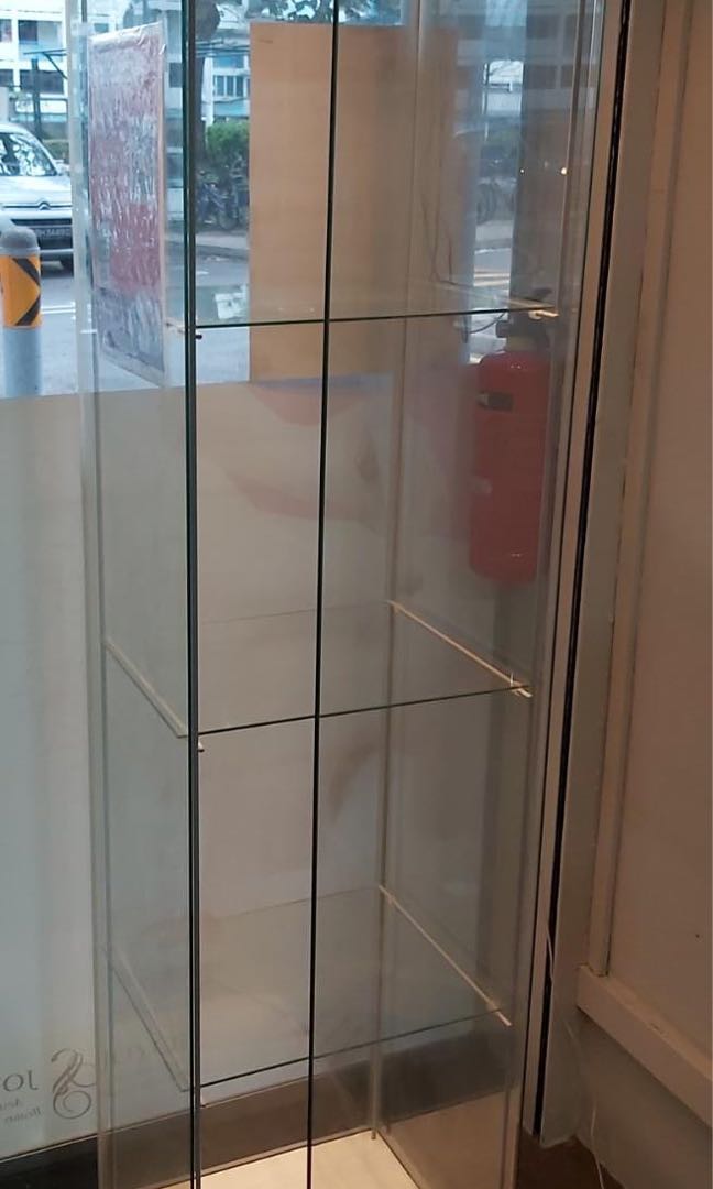 Glass with lights, Furniture & Home Living, Furniture, Shelves