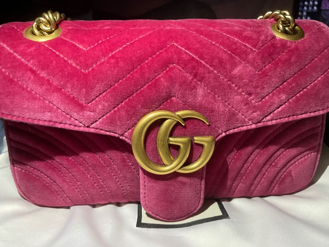 Gucci Fusion Pink Marmont, Luxury, Bags & Wallets on Carousell