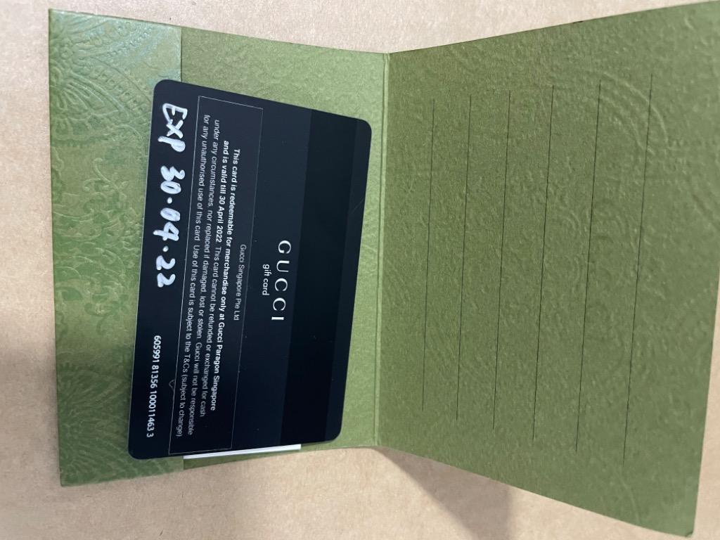 Gucci gift card, Tickets & Vouchers, Store Credits on Carousell