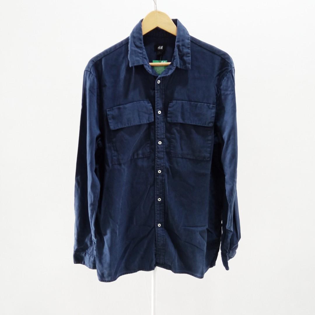 H&m navy shirt clearance