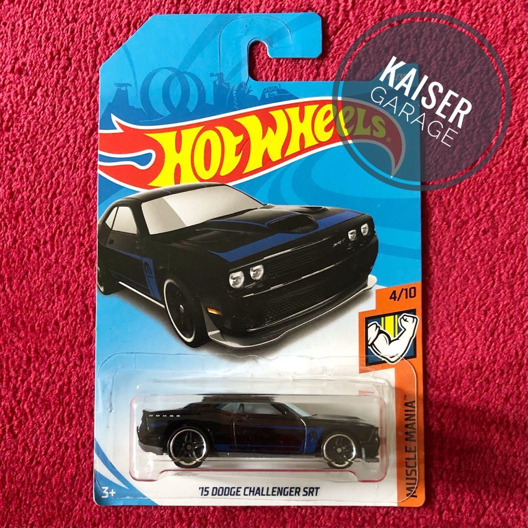Hot Wheels 15 Dodge Challenger SRT Black Hobbies Toys
