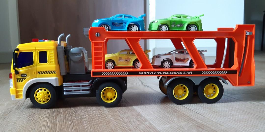 Hot Wheels Mega Car Hauler ☆ Wooden Car Carrier ☆ Car Carrier Truck