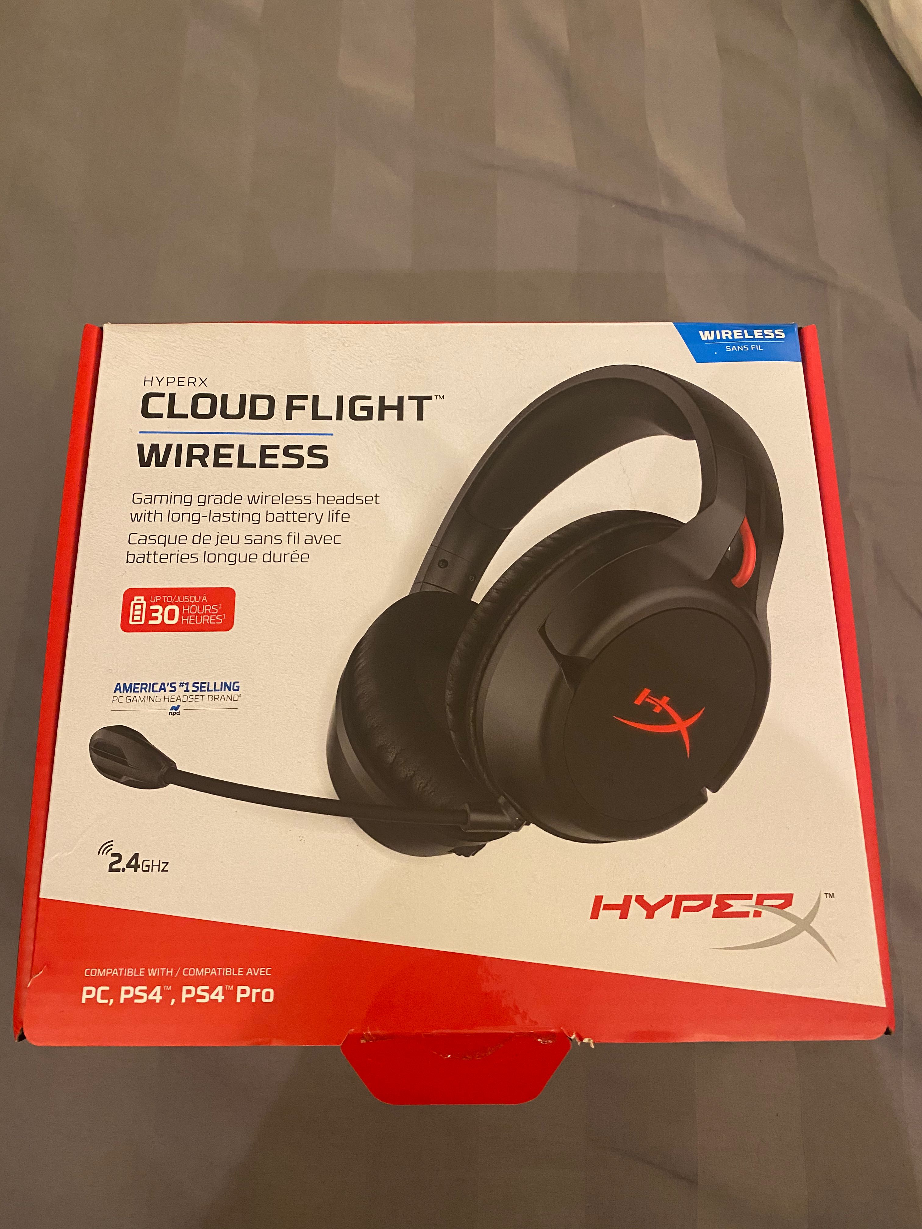 Hyperx Cloud Flight Wireless Headset Pc Ps4 Audio Headphones Headsets On Carousell