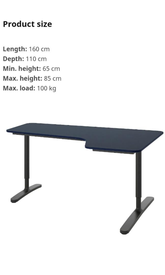 Ikea Bekant Office Desk Right, Ikea Bekant Desk Size