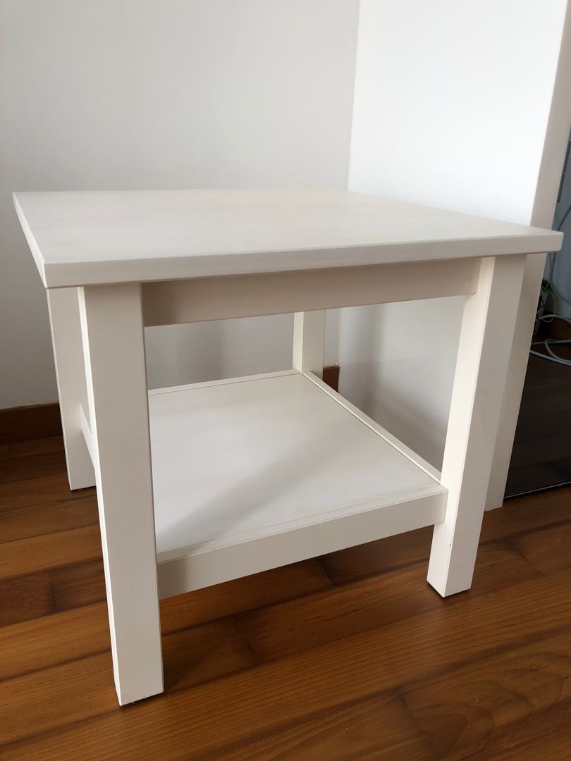 [QUICK SALE] IKEA Hemnes Side Table White, Furniture & Home Living