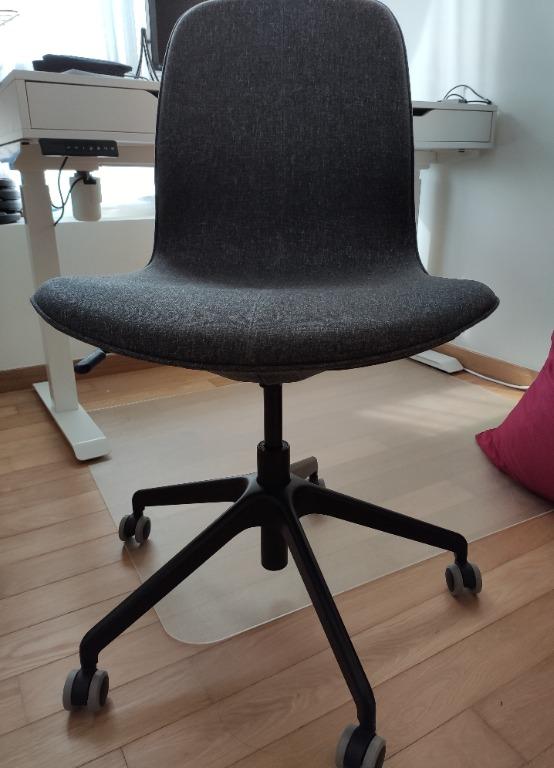 ikea langfjall short office chair furniture home living furniture chairs on carousell