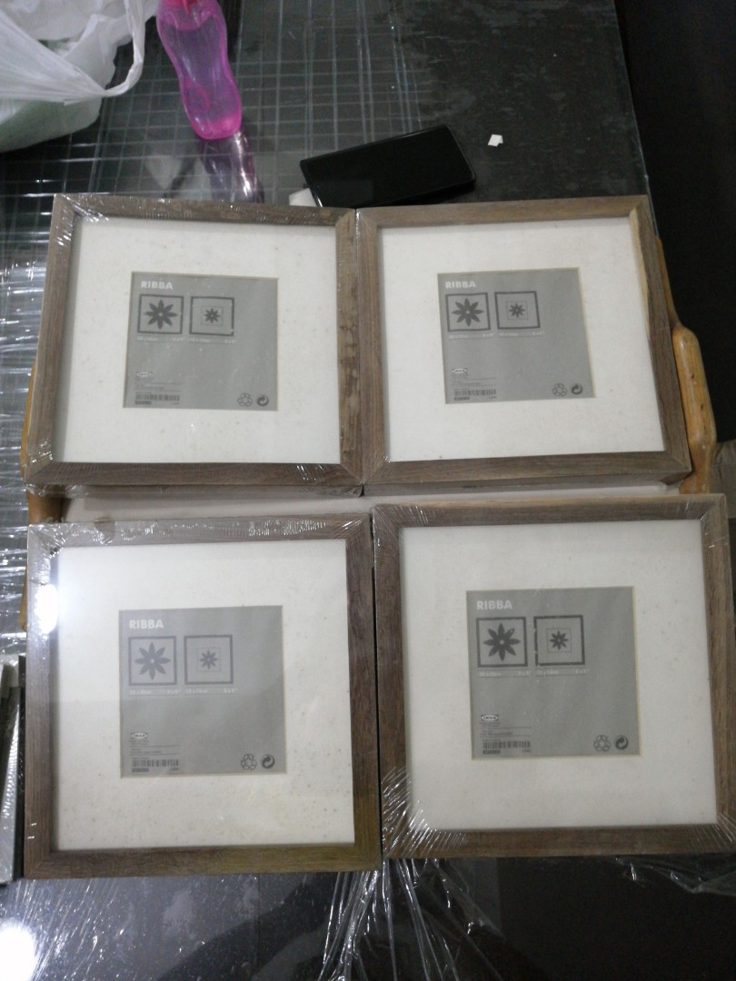 PRICE DROP: IKEA Ribba Wooden Photo Frames - 4 pc, Furniture & Home ...