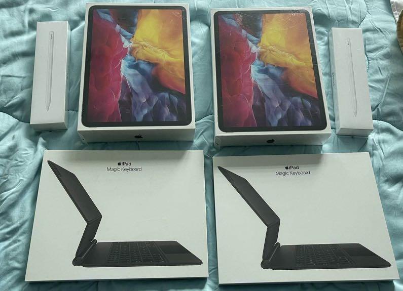 iPad Pro 11 inch 256GB set with magic keyboard and pencil, Mobile