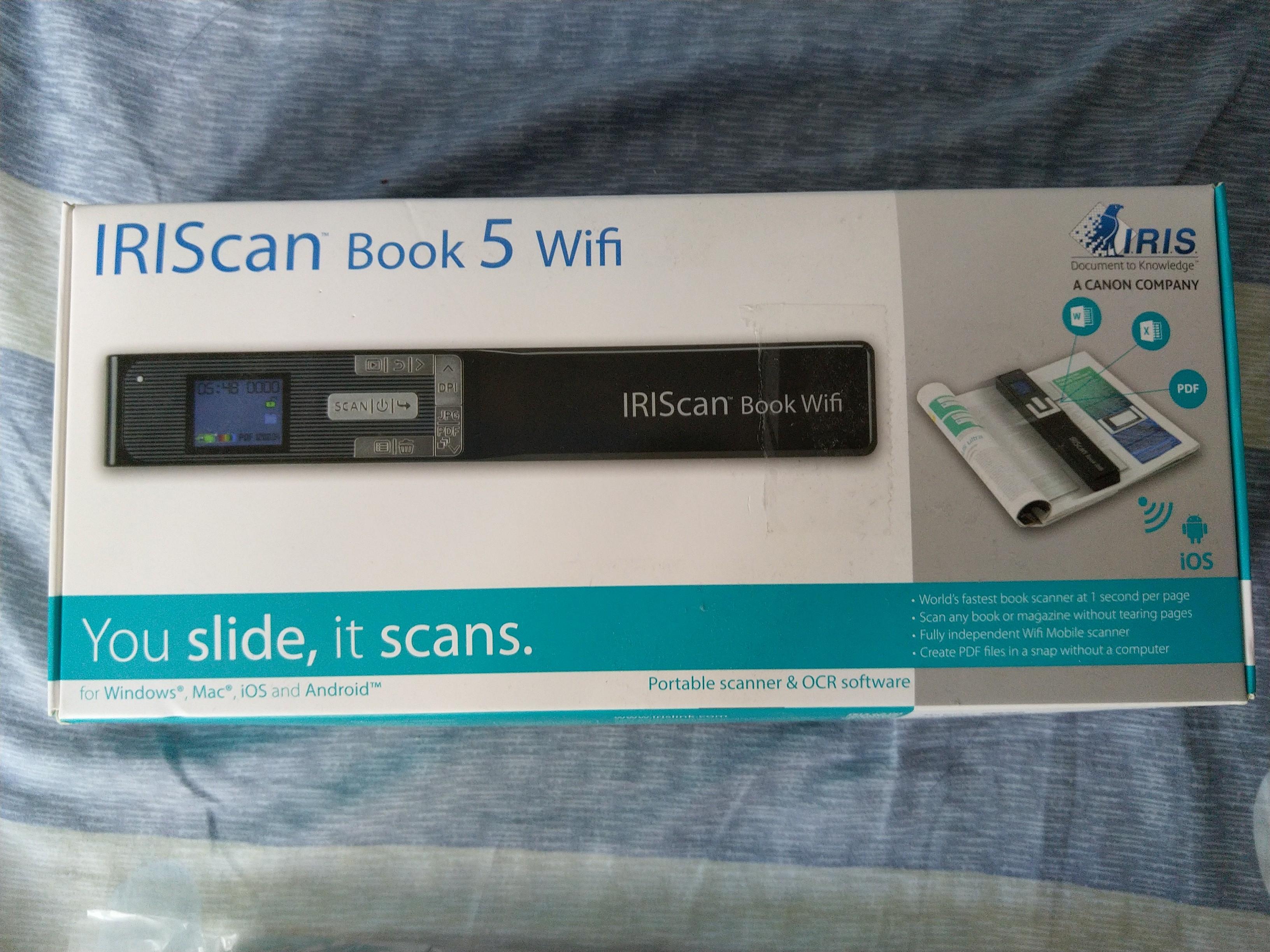 IRIScan Book 5 Wifi (Portable Scanner & OCR Software), 電腦＆科技