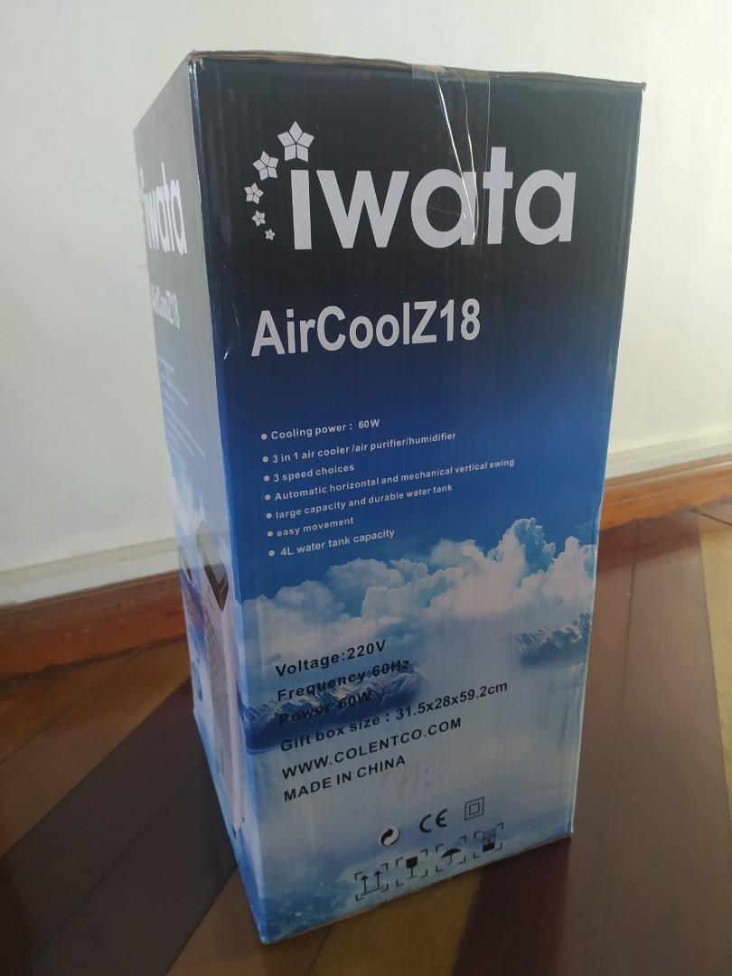 Iwata AirCool Z18 Air Cooler, TV & Home Appliances, Other Home Appliances on Carousell