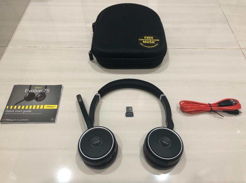 Jabra evolve 75 on sale charging stand manual