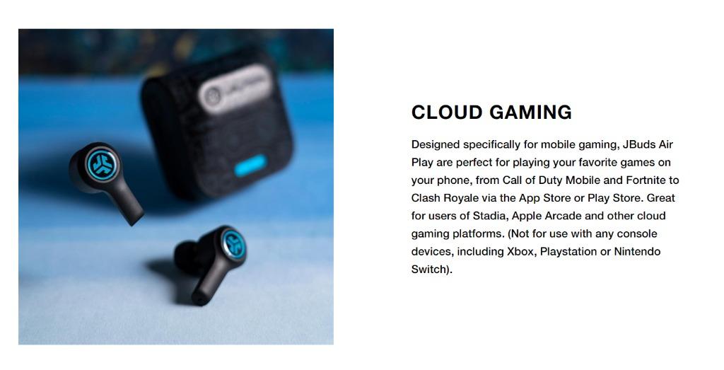 Jbuds air best sale play gaming earbuds
