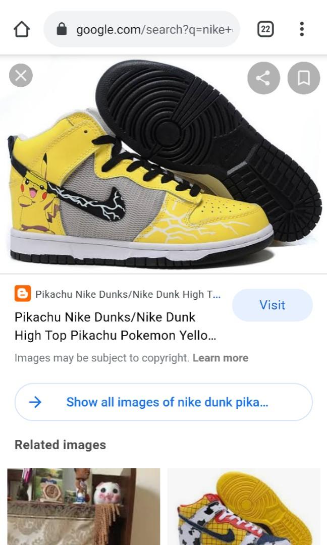 Pikachu nike dunks online
