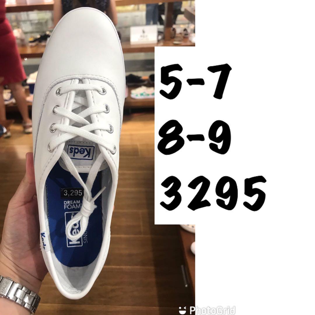Keds Champion All White Leather Women s Fashion Footwear