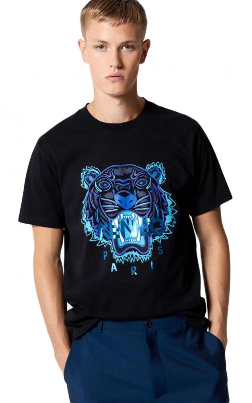 forfængelighed Ansættelse forsikring Kenzo Men's Blue Tiger T-shirt 'Holiday Capsule' Series - Kenzo Blue  Glitter Tiger in L size, Men's Fashion, Tops & Sets, Tshirts & Polo Shirts  on Carousell