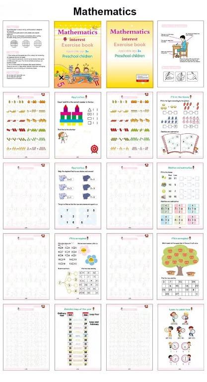 Kids Reusable Copy Writing Book Children Basic Calligraphy TRACING BOOK ...
