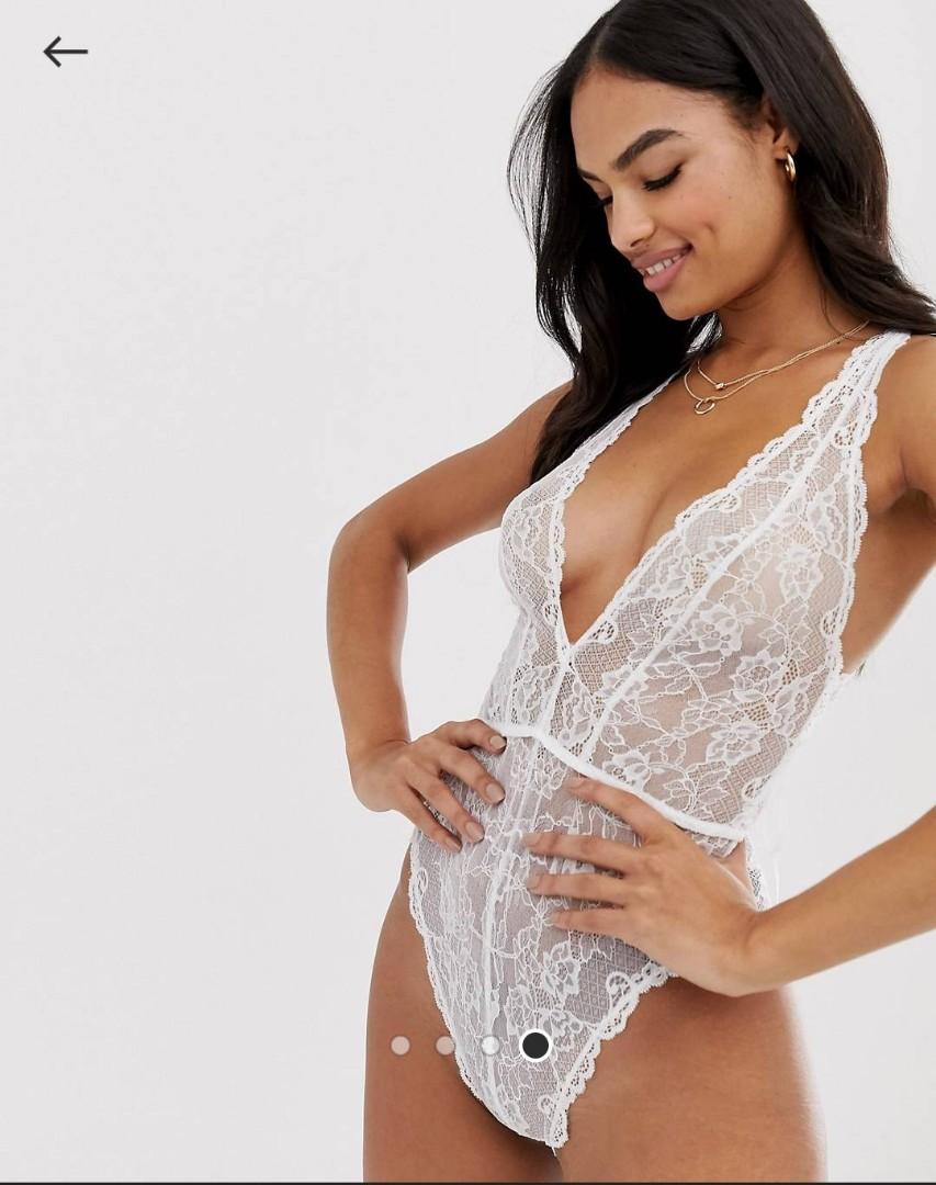 White lace bodysuit near me clearance