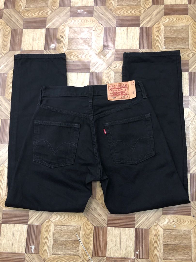 Levi's 501 Button Fly Men's Jean's(Black) W29 x L30, Men's Fashion,  Bottoms, Jeans on Carousell