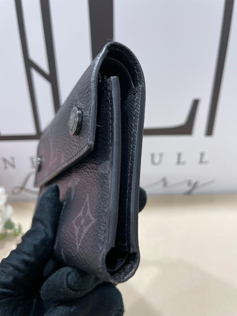 Louis Vuitton 2018 Monogram Eclipse Rivets Chain Wallet - Black