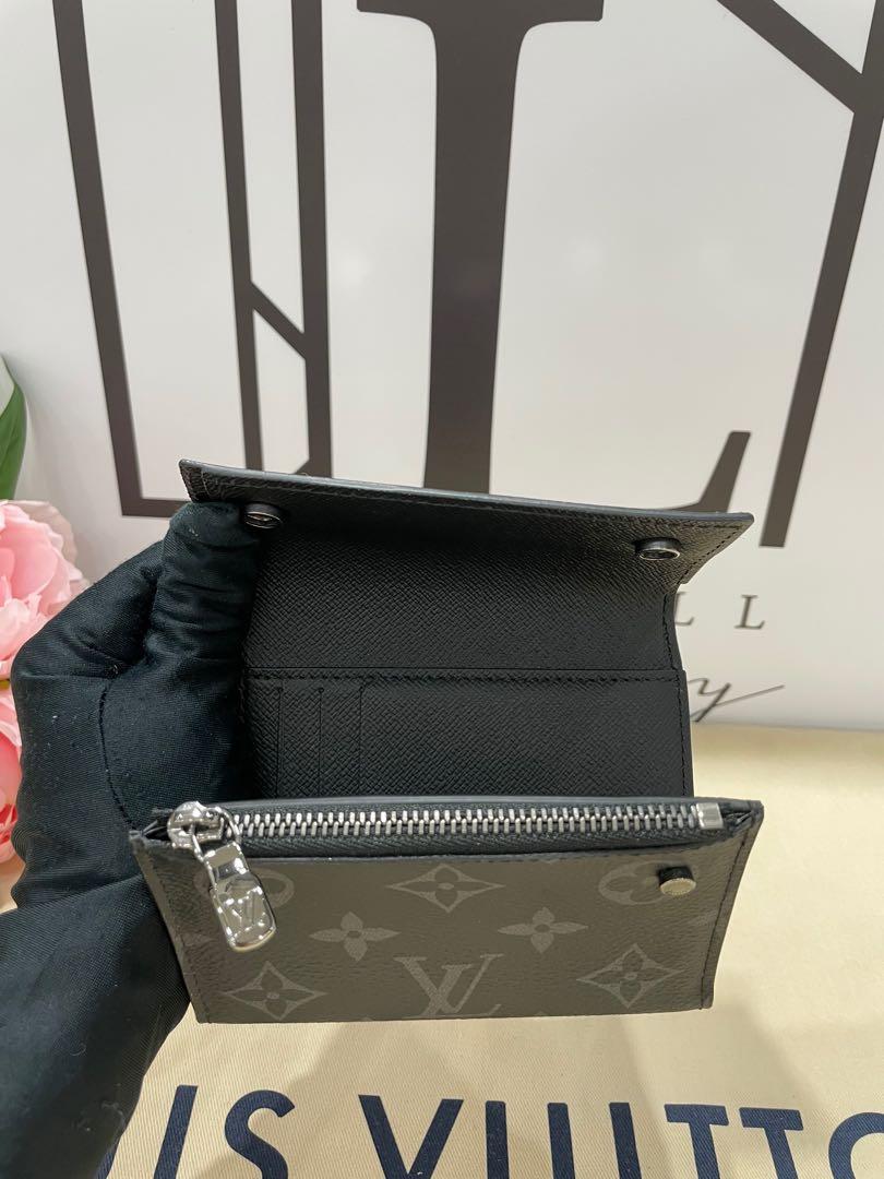 Louis Vuitton Monogram Eclipse Rivets Chain Wallet M63510
