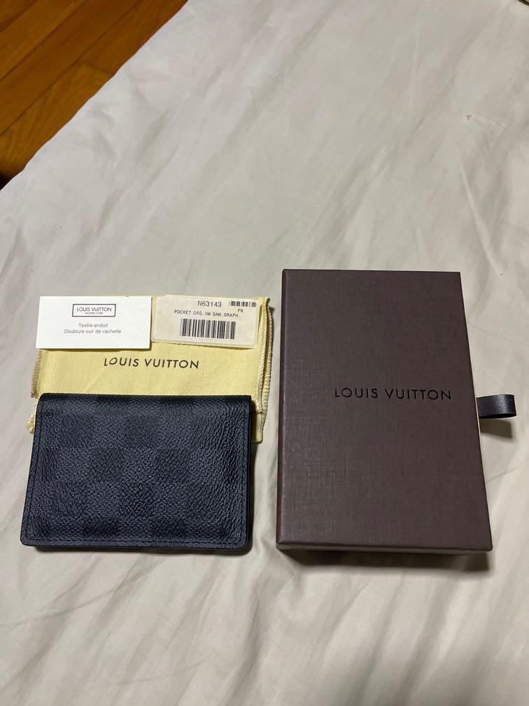 Pocket organizer leather small bag Louis Vuitton Orange in Leather -  36259586