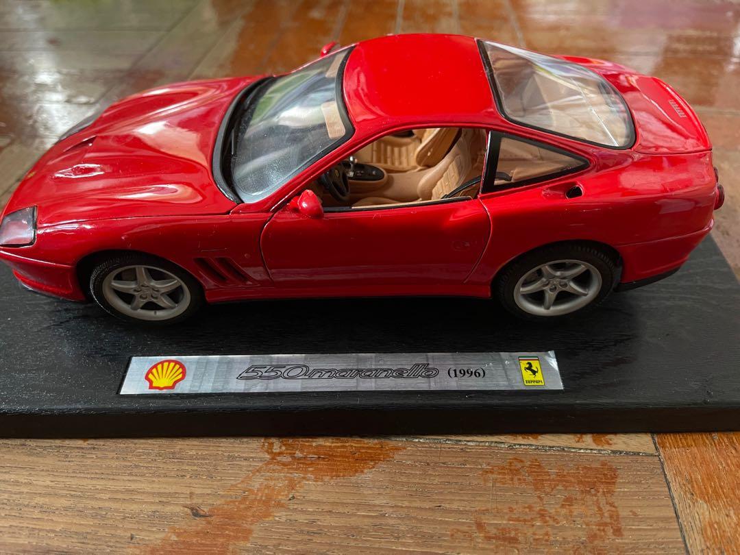 Masito 模型車shell Ferrari 法拉利550 Maranello 1996年 興趣及遊戲 玩具 遊戲類 Carousell