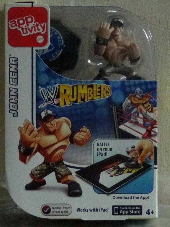 MATTEL Apptivity WWE Rumblers (Category: Action & Battle Toys) located in Manila. Submitted by henzelhannah (Listing ID 1092246221, Image 3). Description: PTPA; MATTEL Apptivity WWE Rumblers: 1. CM Punk 2. John Cena 3. Rey Mysterio 4. Sheamus Set Sale Php3,000.00 Individual Price Php750.00 each 09327247535.