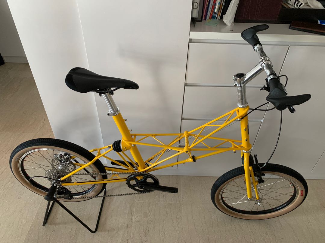 Moulton XTB camel yellow Sports Equipment Bicycles Parts Bicycles on Carousell