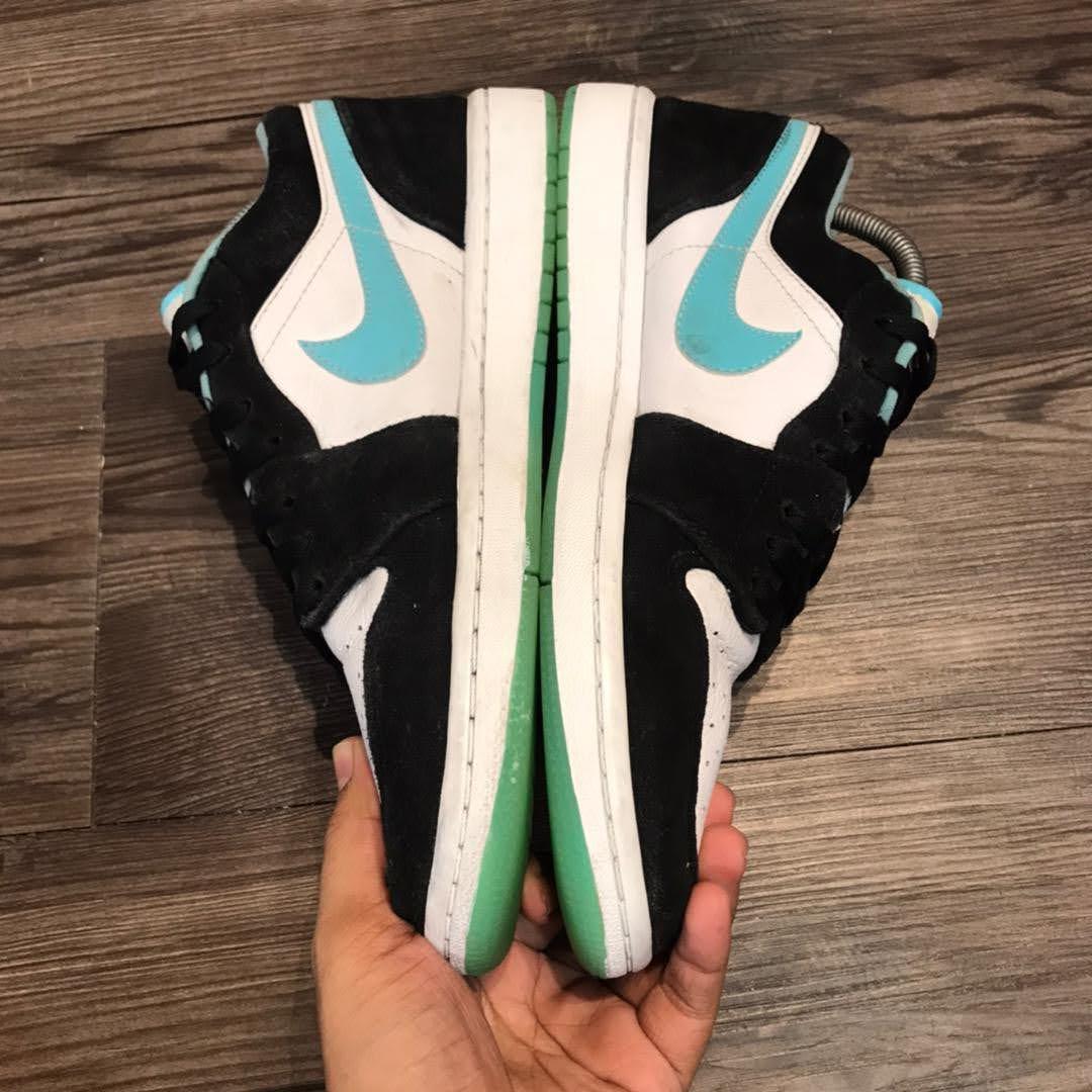 Nike Air Jordan 1 Low Island Green Men S Fashion Footwear Sneakers On Carousell