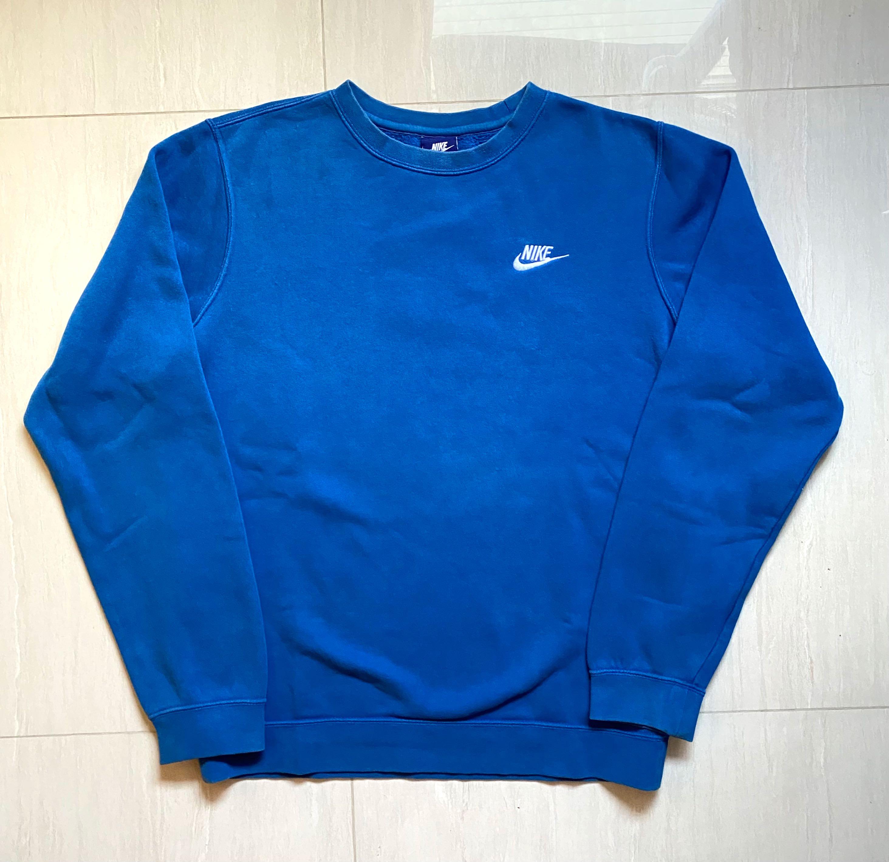 blue mens nike sweatshirt