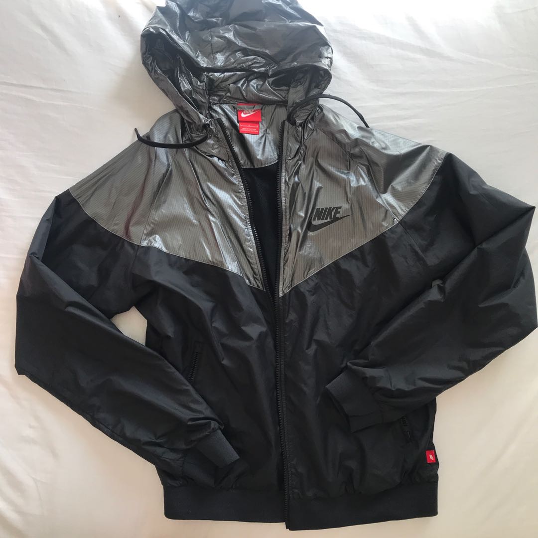 black and grey nike jacket