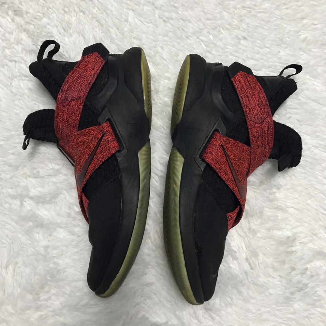 Lebron soldier 12 red and black best sale