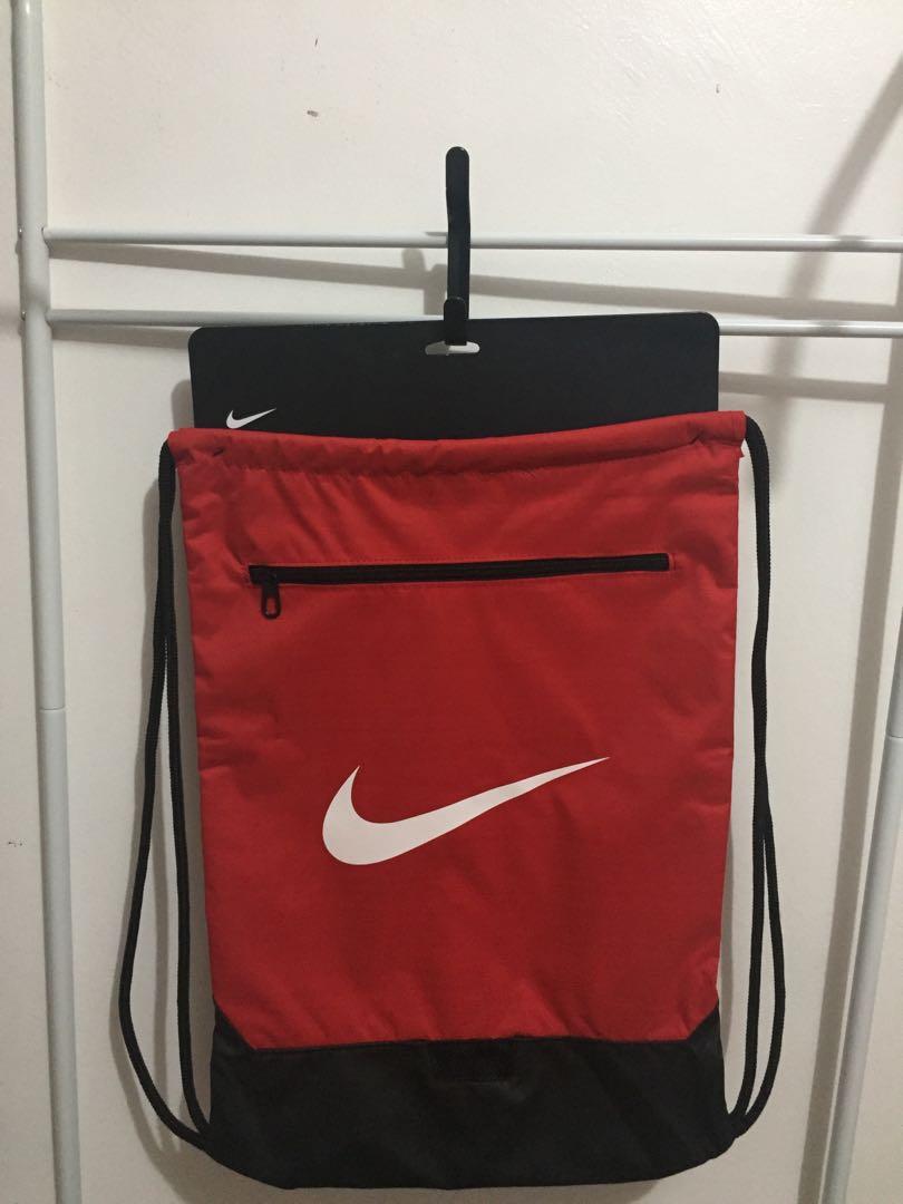 Nike Red Drawstring Sack Pack, Men's Fashion, Bags, Backpacks on Carousell