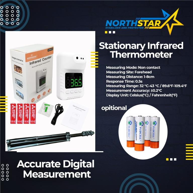 NORTHSTAR INFRARED THERMO SCANNER (Category: Thermometers) located in Manila. Submitted by e2s_marketing (Listing ID 1092146523, Image 3). Description: NORTHSTAR INFRARED THERMO SCANNER • support high temperature alarm, english broadcast voice. For inquiries: 📞 09237160152 for Sun / Viber 📞 09126357220 for Smart and TNT - Look for Marian and Abby You may also visit our website, Lazada and Shopee Store Official Website: www.kinmo.com Shopee: htt