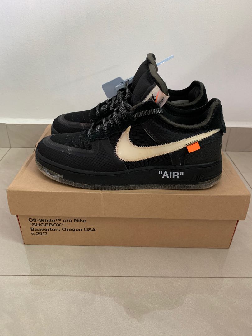Off White Nike Air Force 1 Black