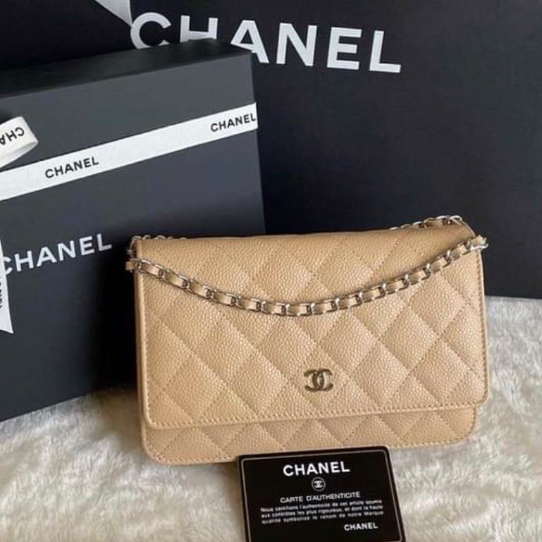 Chanel WOC Beige Clair Caviar