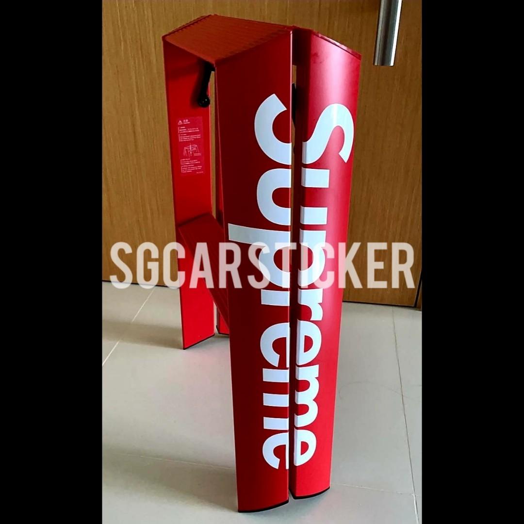 Original Supreme Vinyl Sticker for Supreme Red Ladders Ladders